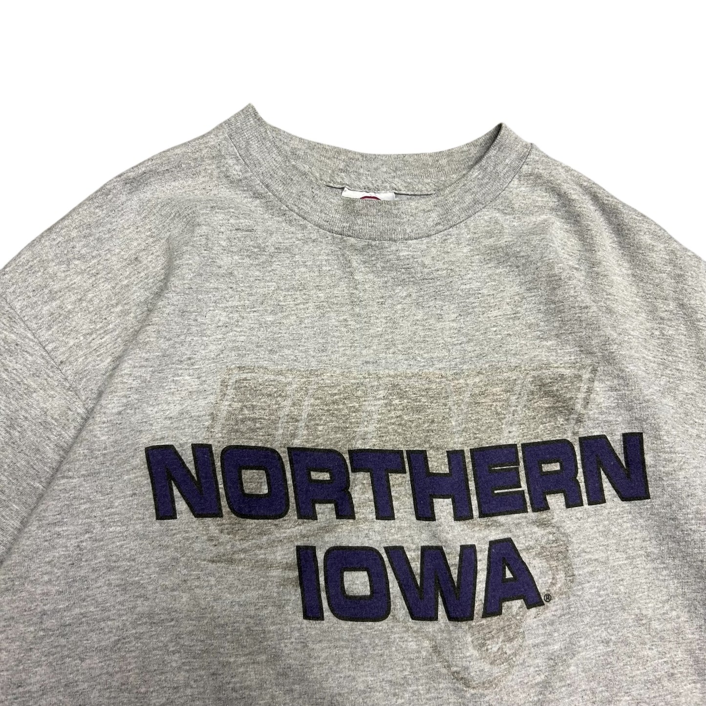 Y2K Northern Iowa Panthers Purple Spell-Out Tee