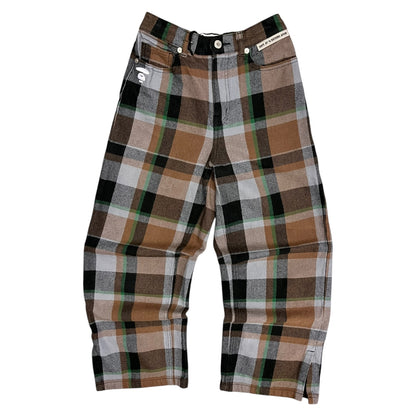 Aape By A Bathing Ape Womans Plaid Graphic Pocket Trousers