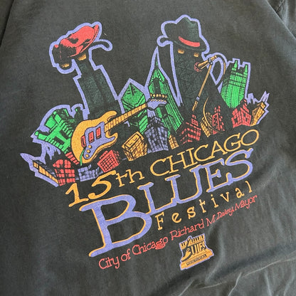 Vintage 15th Chicago Blues Festival Tee