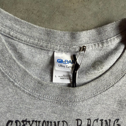 Y2K Iowa Greyhound Racing Gray Tee