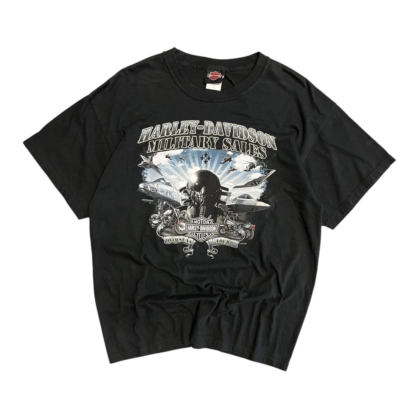 Y2K Harley Davidson Military Sales Tee
