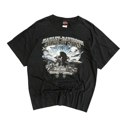 Y2K Harley Davidson Military Sales Tee
