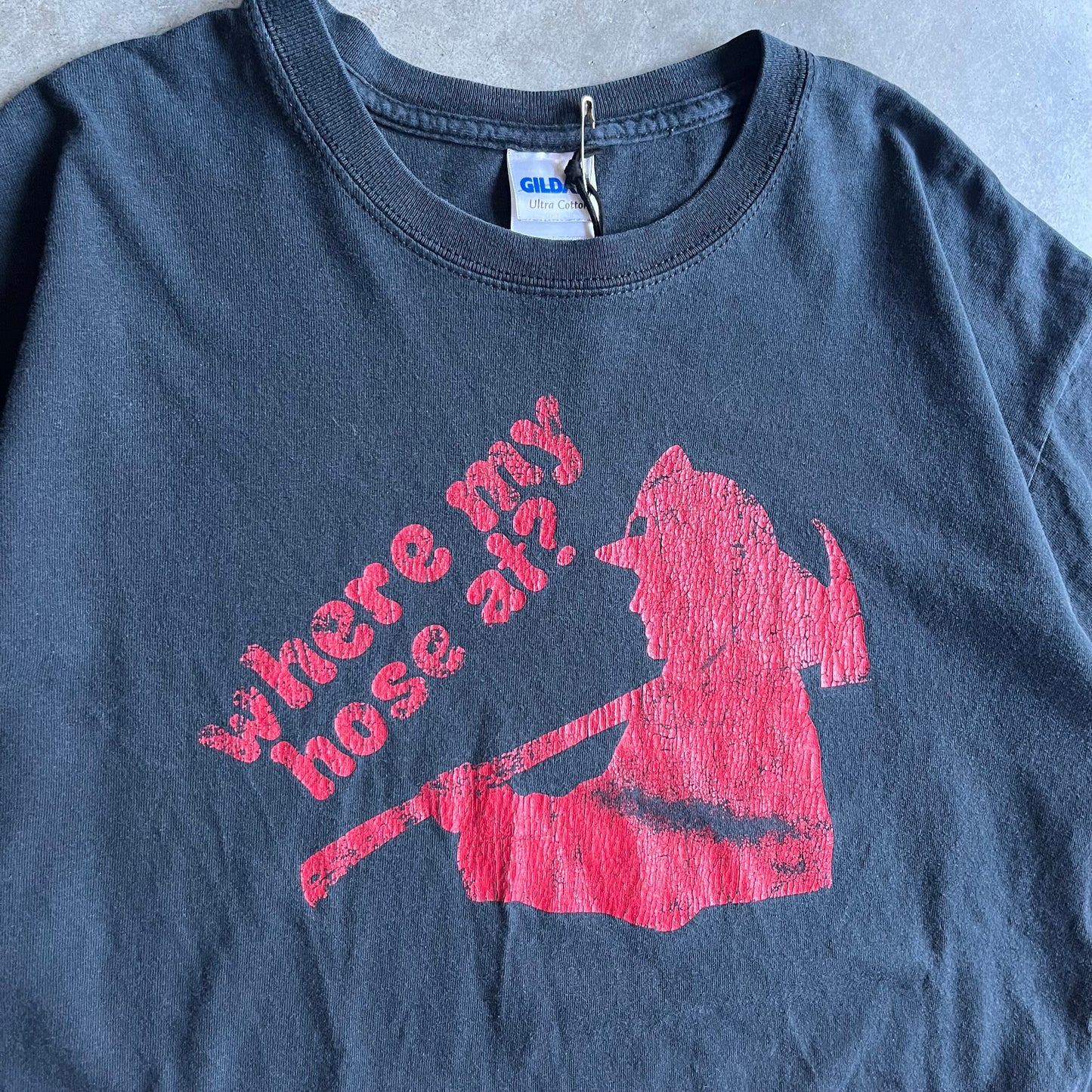 Vintage Fireman “Where’s My Hose At?” Satire Tee