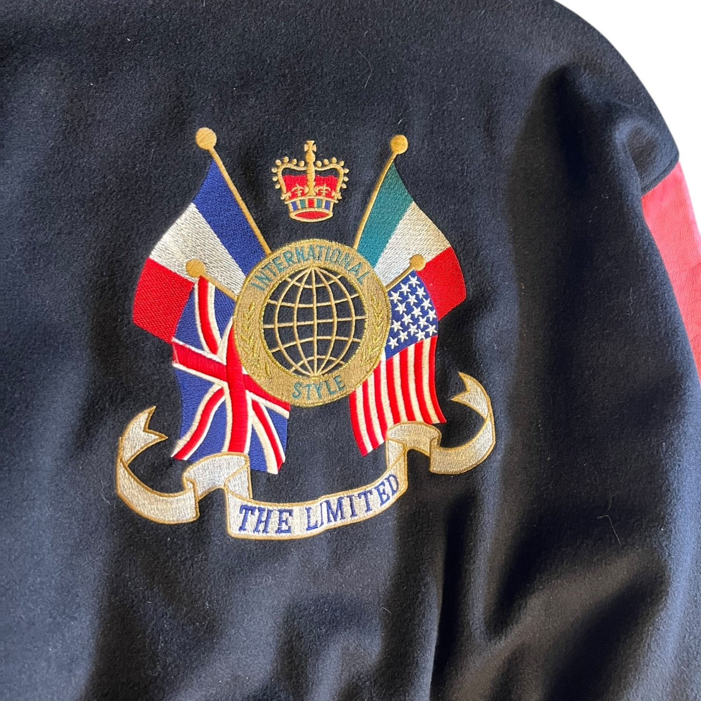 Vintage The Limited Wool/Leather Varsity Jacket