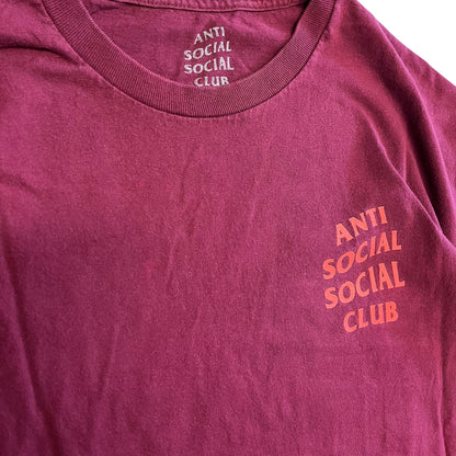 Anti Social Social Club Maroon Tee