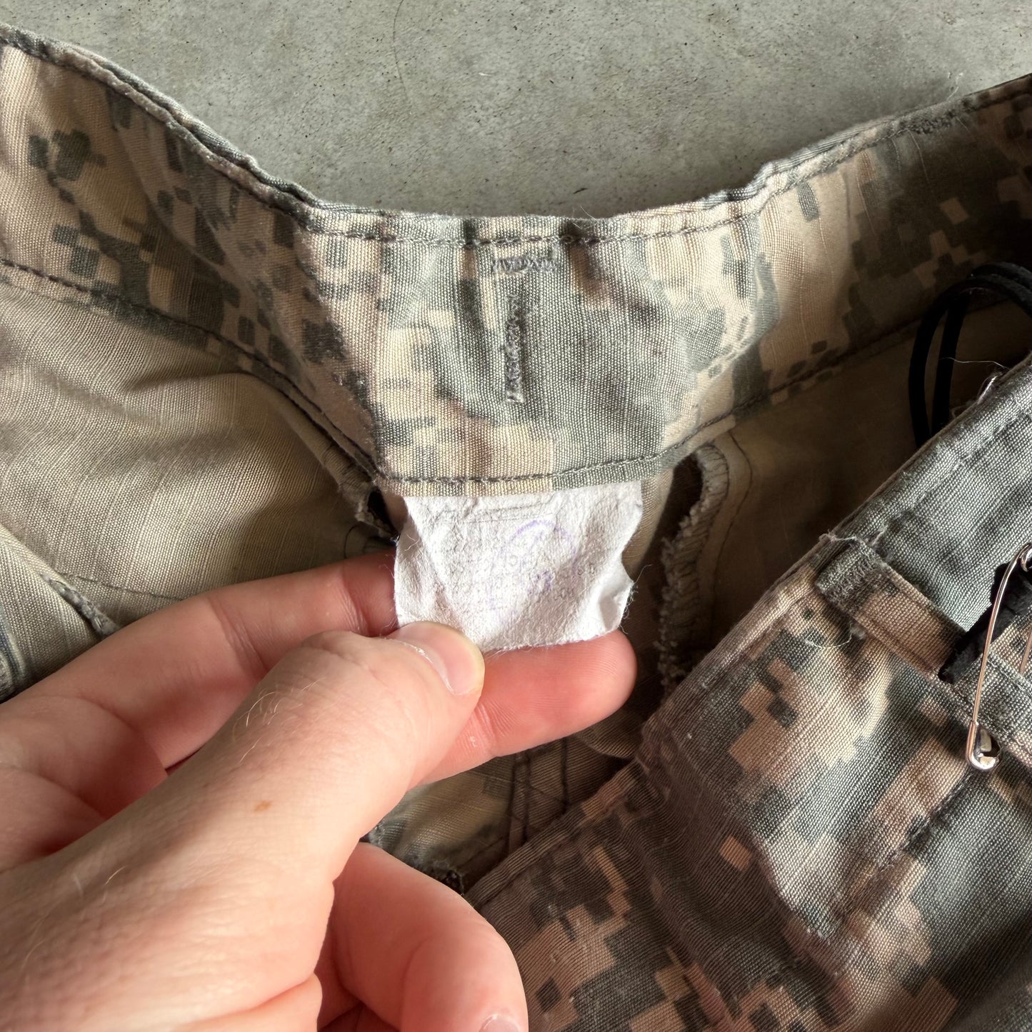 Vintage Military Digi Camo Cargo Fatigue Pants