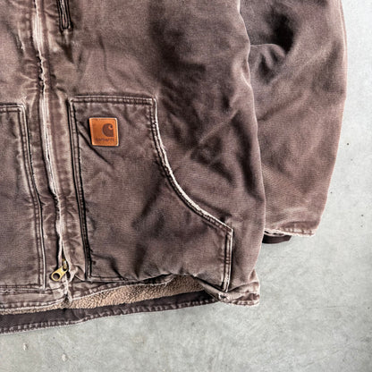 Carhartt ‘C61 DKB’ Sherpa Lined Sandstone Ridge Coat