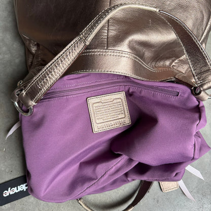 Y2K Coach SoHo Hobo Bag In Metallic Bronze
