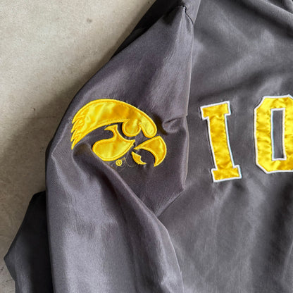 Vintage Iowa Hawkeyes Embroidered Side Zip Windbreaker