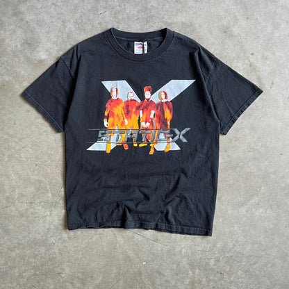2003 Static-X Infared Black Graphic T Shirt With Tour Dates