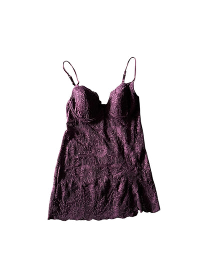 Women’s Y2K Victoria Secret Plum Lace Body Con Slip