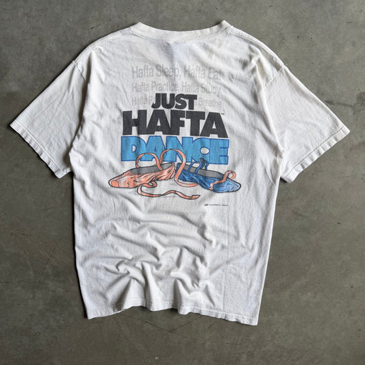 Vintage Just Hafta Dance Ballet White Tee
