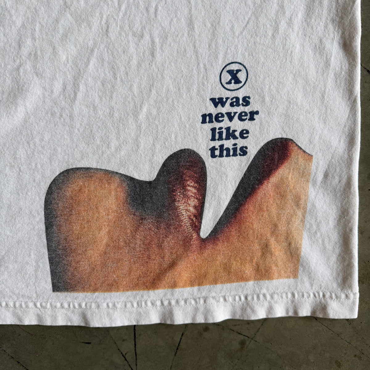 Vintage X-LARGE Skateboard Brand “X Was Never Like This” Graphic Tee