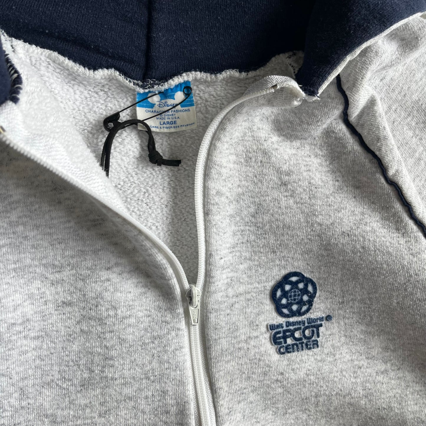Vintage Disney World Epcot Center Half-Zip Hoodie