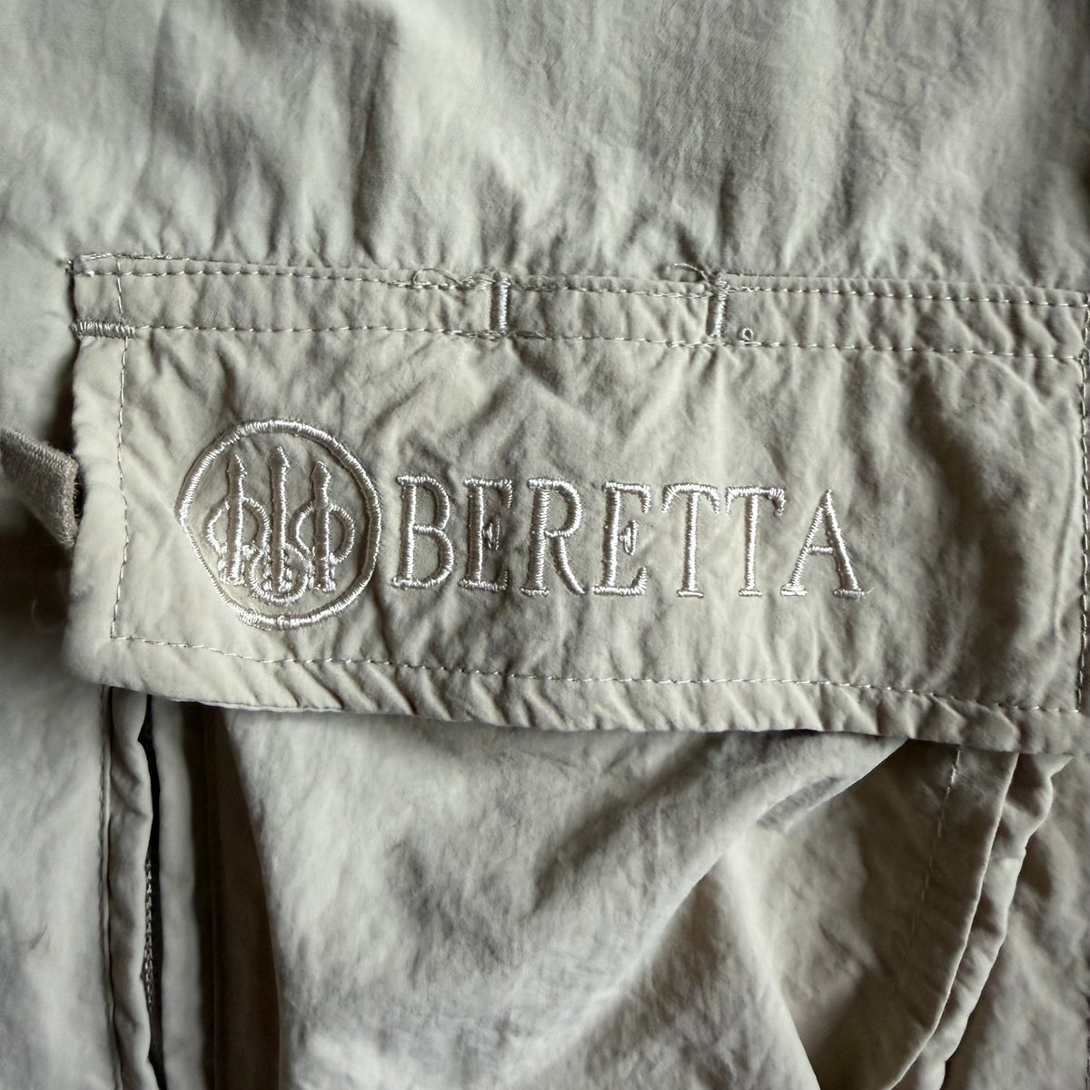 Vintage Beretta Tan Windbreaker Jacket