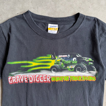 Y2K Grave Digger Monster Truck Racing Black Tee
