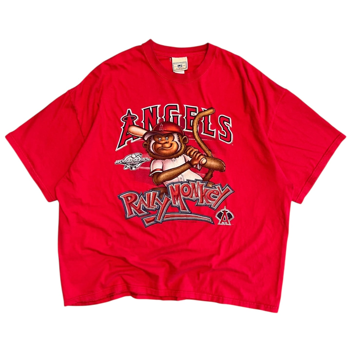 Vintage 2002 World Series Angels Rally Monkey Tee