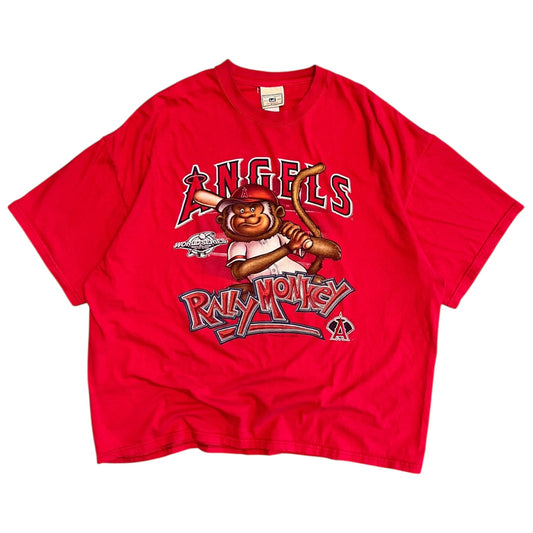 Vintage 2002 World Series Angels Rally Monkey Tee