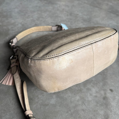 Coach 70th Anniversary Mini Willis Green/Tan Turnlock Bag