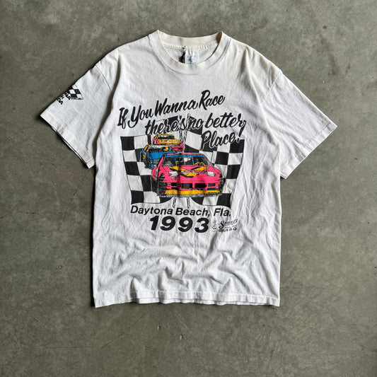 Vintage “If You Wanna Race..” Daytona Beach Tee