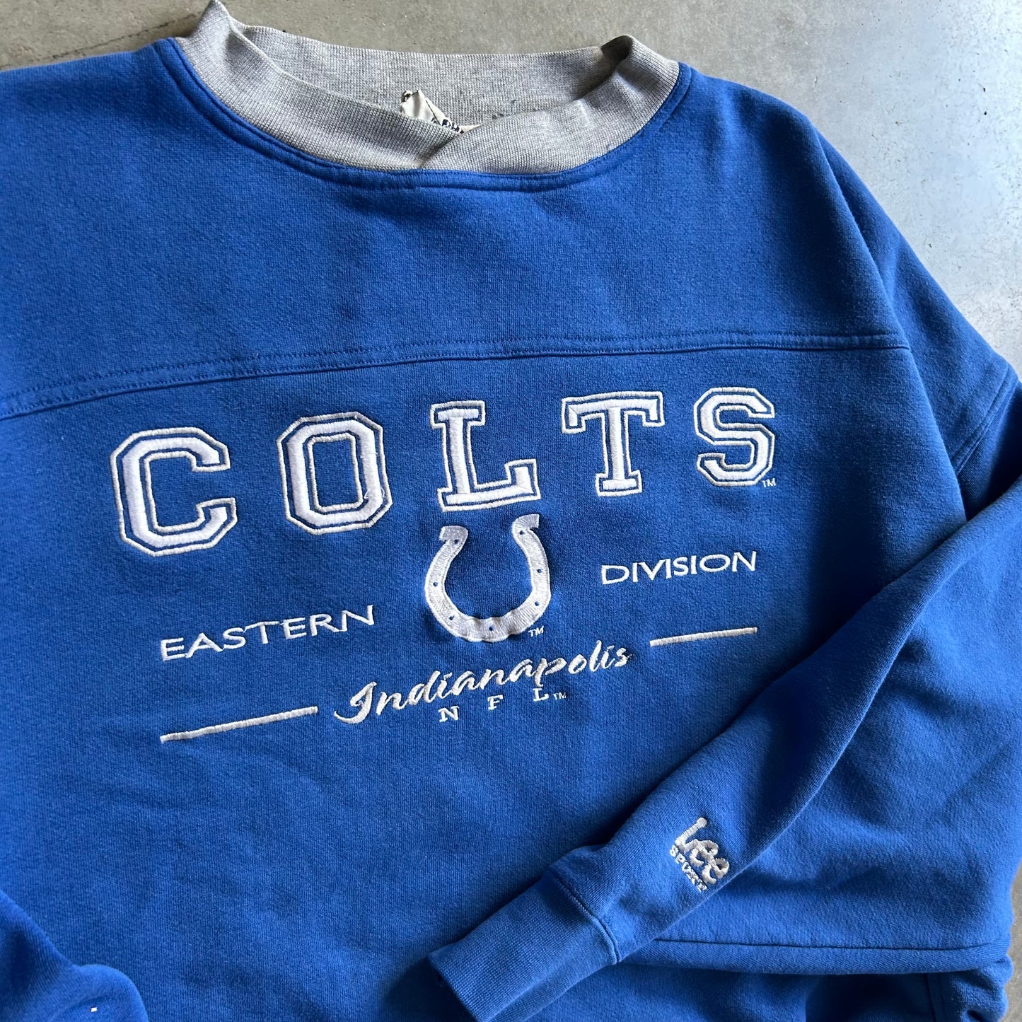 Vintage Lee Sport Indianapolis Colts NFL Blue Sweatshirt