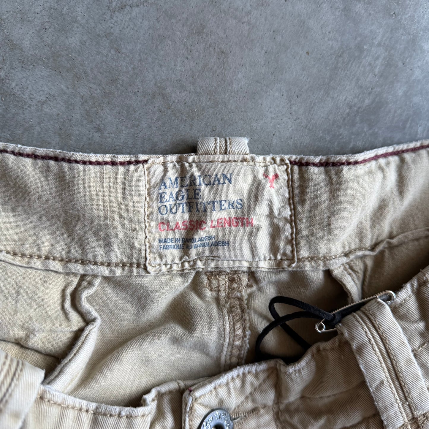 American Eagle Khaki Cargo Shorts