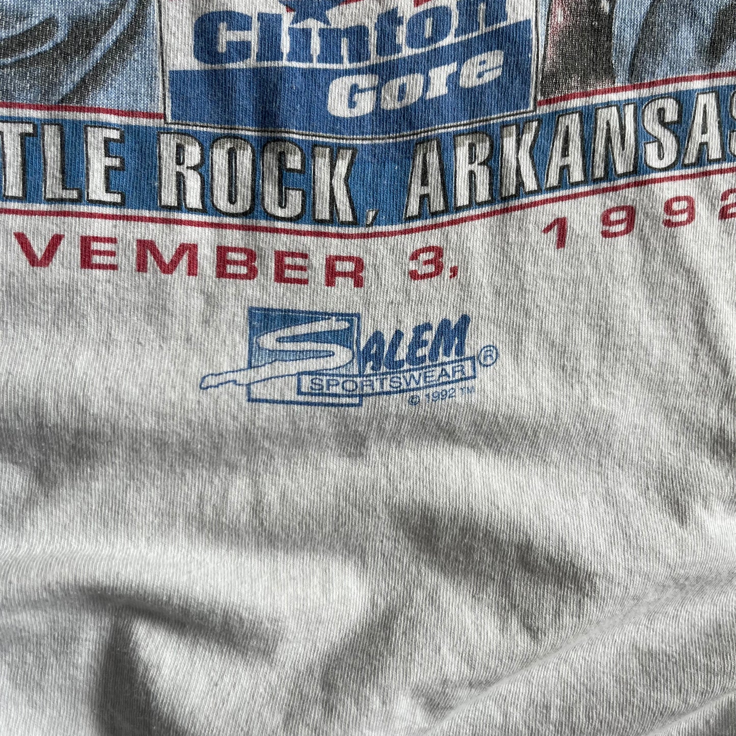 Vintage Bill Clinton Gore 1992 Salem Sportswear T Shirt