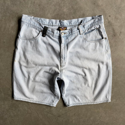 Y2K Harley Davidson Light Wash Baggy Jorts