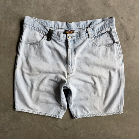 Y2K Harley Davidson Light Wash Baggy Jorts