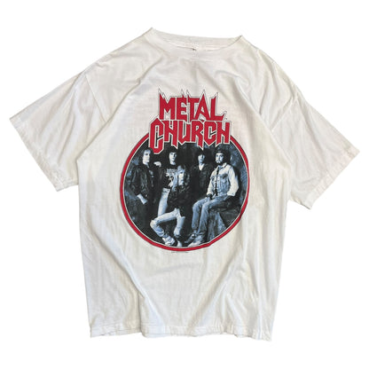 Vintage 1989 Metal Church White