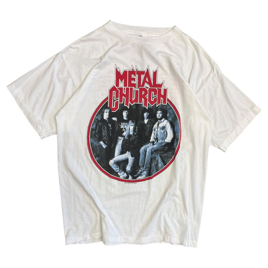 Vintage 1989 Metal Church White