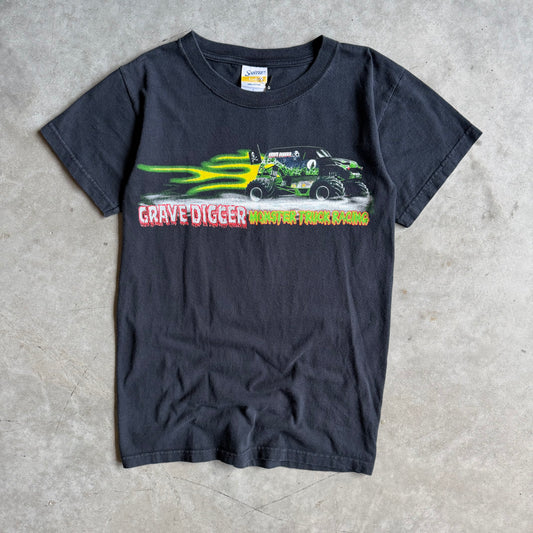 Y2K Grave Digger Monster Truck Racing Black Tee