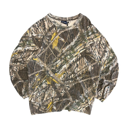 Vintage Camo Mossy Oak Shadow Branch L/S Tee