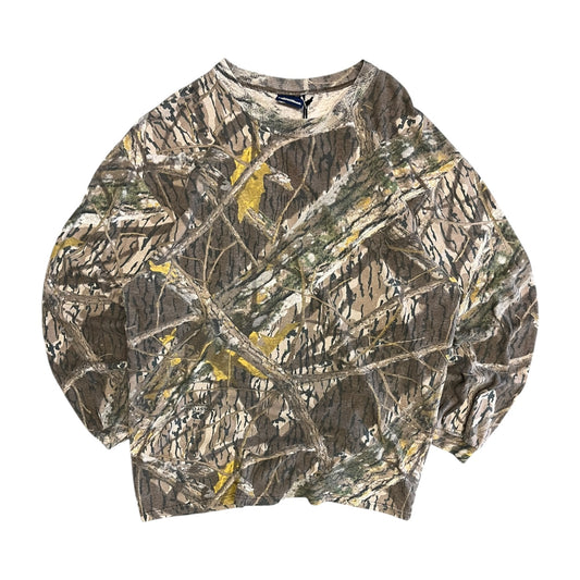 Vintage Camo Mossy Oak Shadow Branch L/S Tee