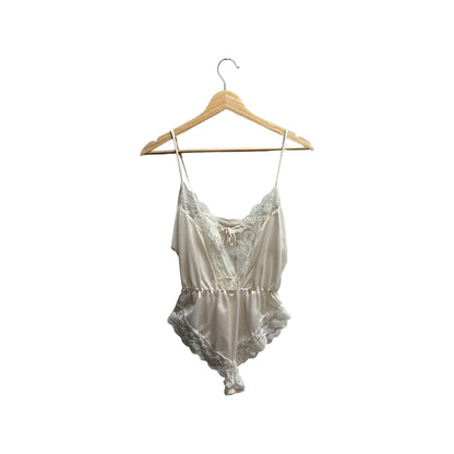 Women’s Vintage Cream Lace Teddy