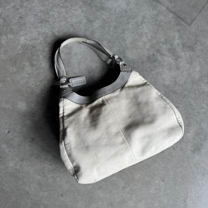 Y2K Coach SoHo Large Hobo Bag White/Grey