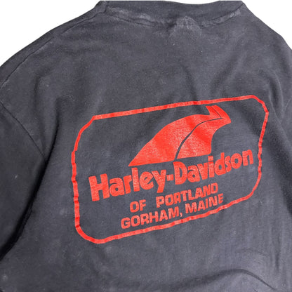 Vintage 70s Harley Davidson Eagle Emblem Tee