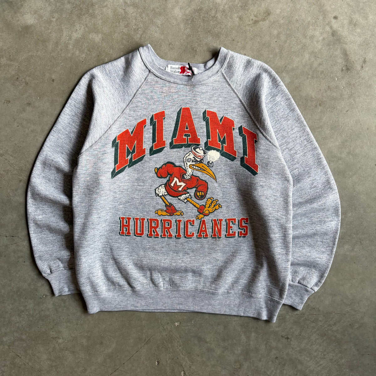 Vintage Miami Hurricanes Raglan Sweatshirt