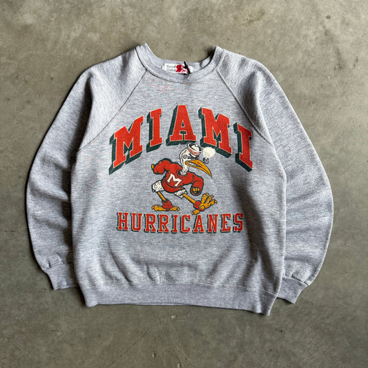 Vintage Miami Hurricanes Raglan Sweatshirt