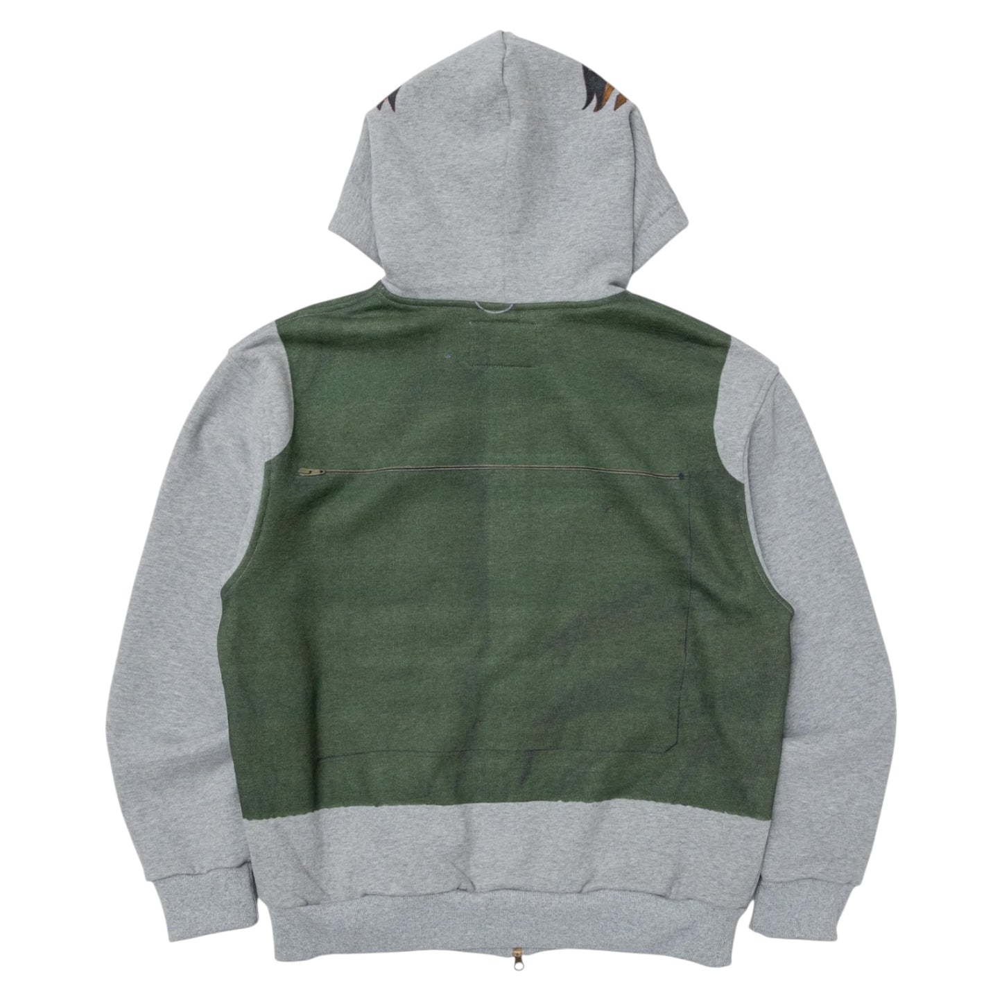 Brigade - Tromp-L'oeil Vest Zip Hoodie (Grey)