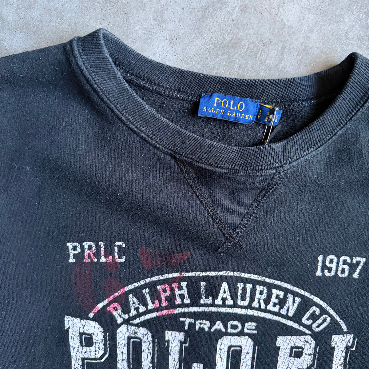 Polo Ralph Lauren Boxy Fit Trademark Logo Print Sweatshirt