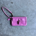 Y2K Coach Deadstock Long Soho Skinny Wristlet in Rasberry