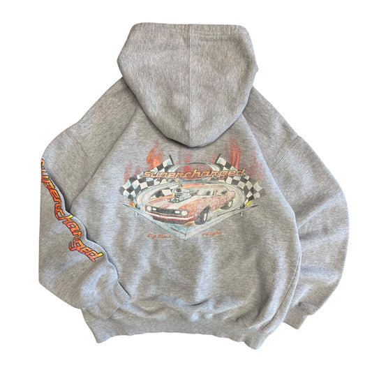 Y2K Supercharged Big Black Sweatshirt