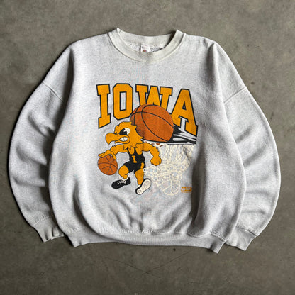 Vintage Iowa Hawkeyes Basketball Herky Handles Sweatshirt