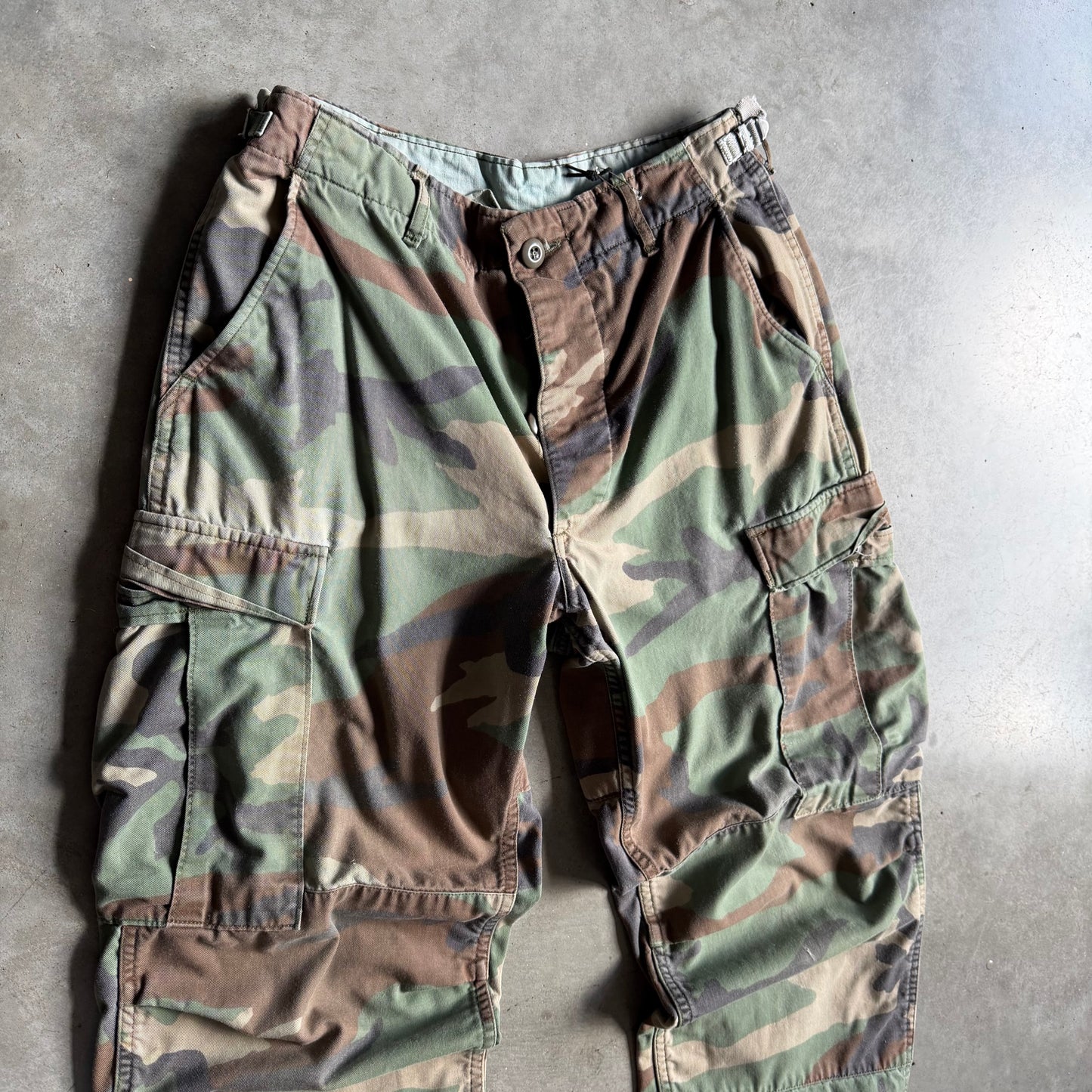 Vintage Military Surplus Camo Cargo Pants