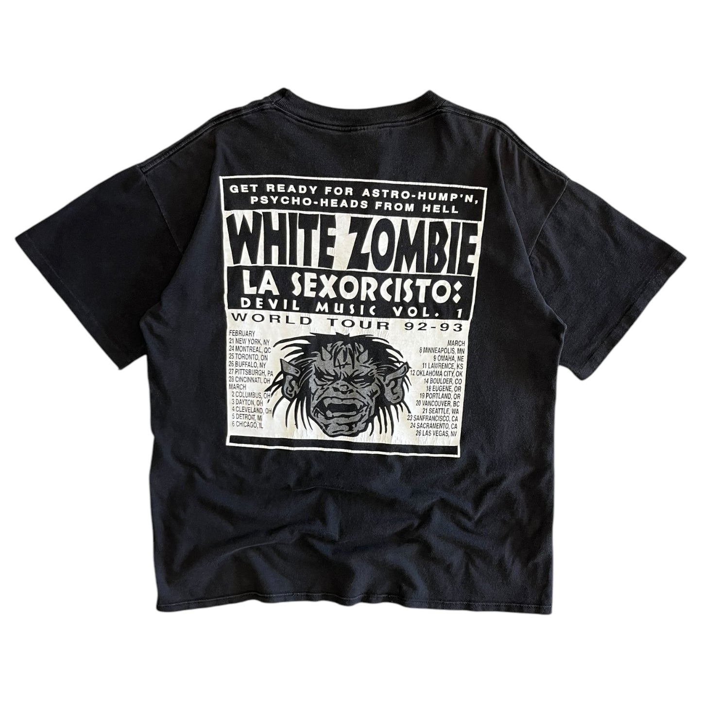 Vintage White Zombie LA Sexorcisto Band T Shirt