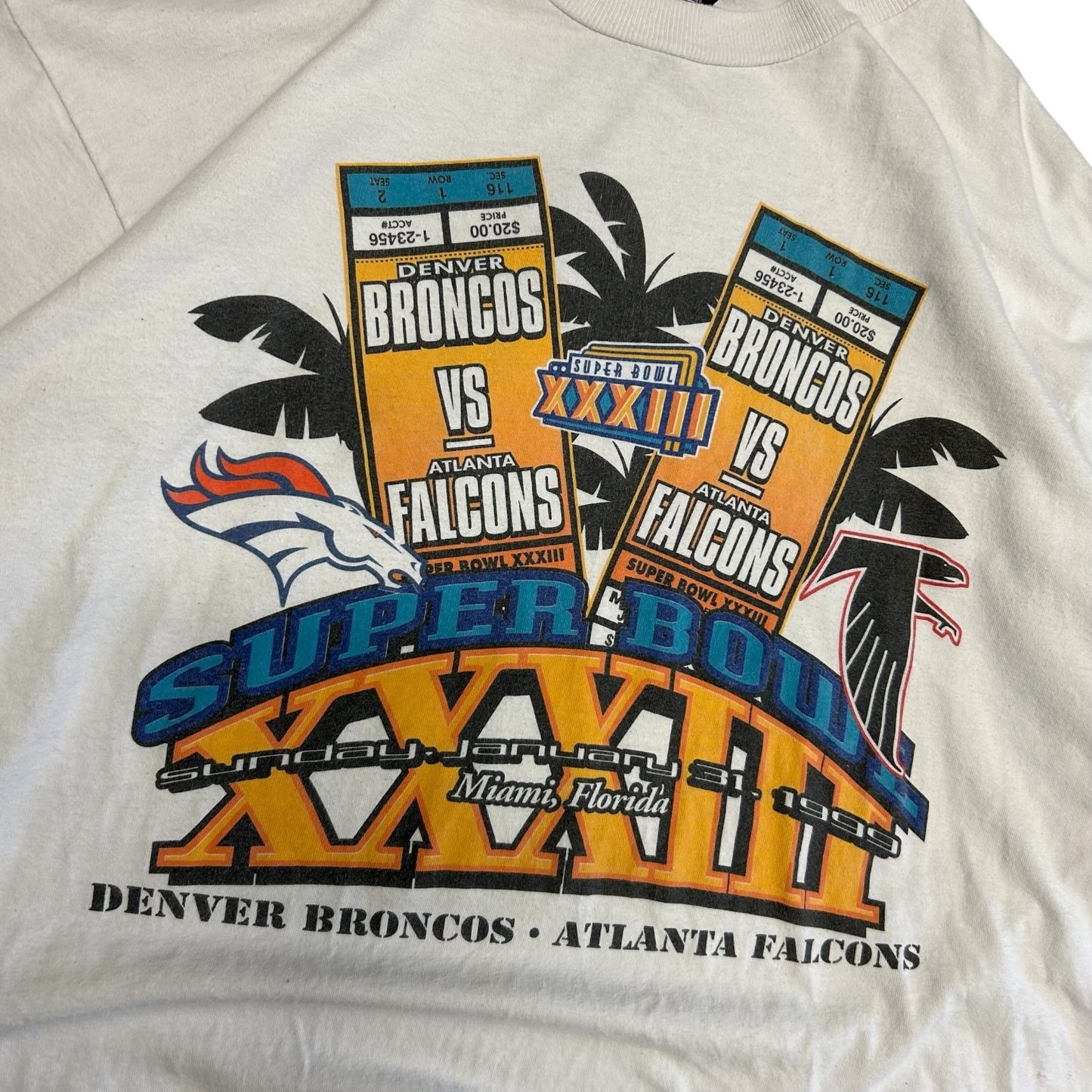 Vintage ‘99 Super Bowl XXXIII Ticket Tee