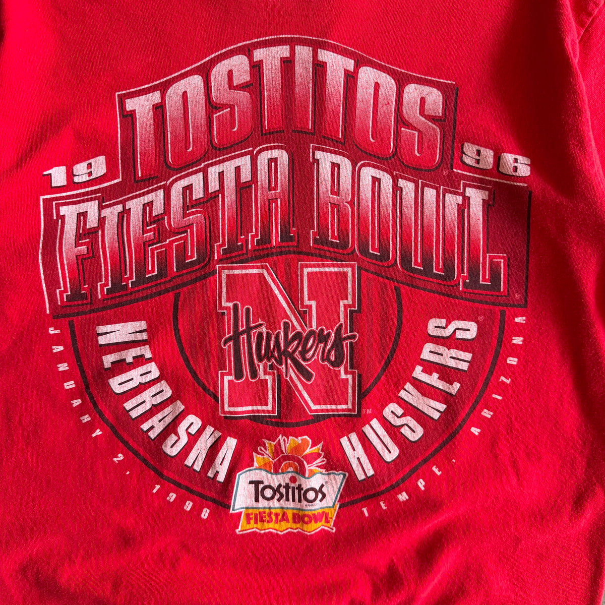 Vintage Salem Sportswear Nebraska Huskers Tostitos Fiesta Bowl Tee