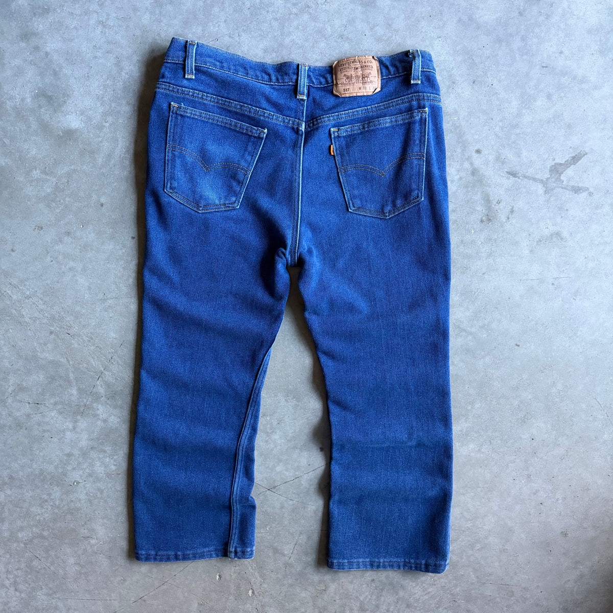 Vintage Orange Tab Levi 517 Dark Denim Jeans