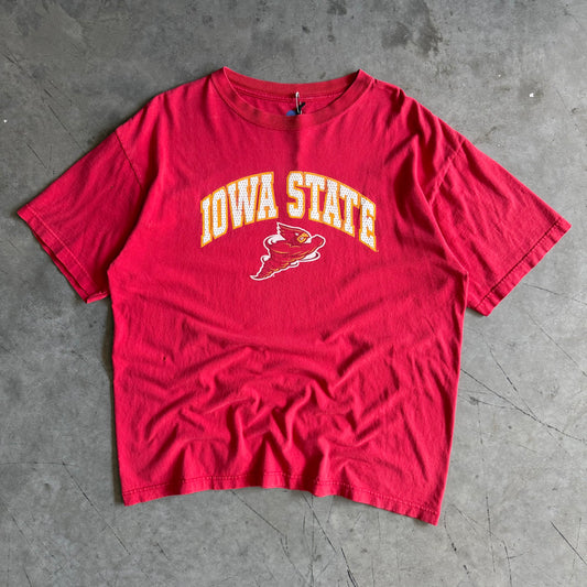 Y2K Iowa State Cyclones Spellout CyNado T Shirt